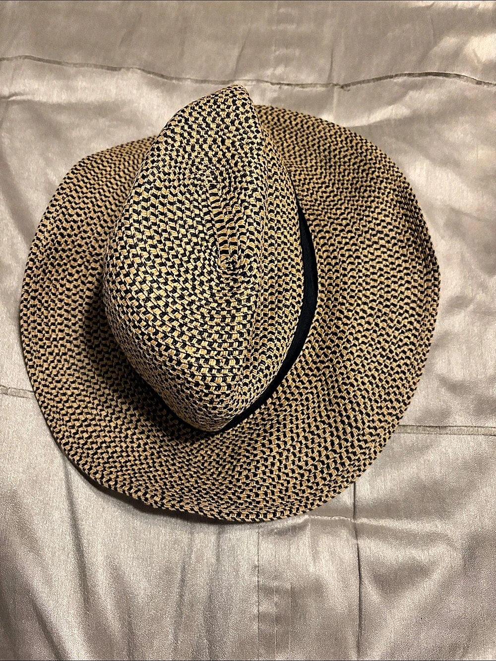 Rip Curl Woven Fedora Hat in Brown & Black